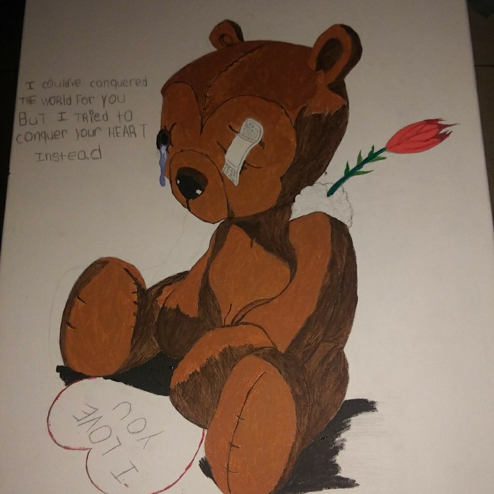 This is an art i drew from sketch on a canvas